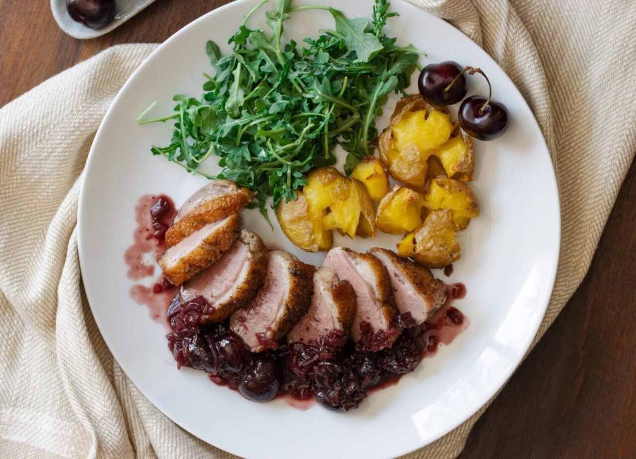 Duck Breast with Port and Cherry Sauce Duck Breast with Port and Cherry Sauce