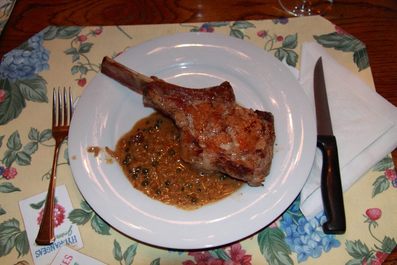 Veal Chops with Capers and Cream