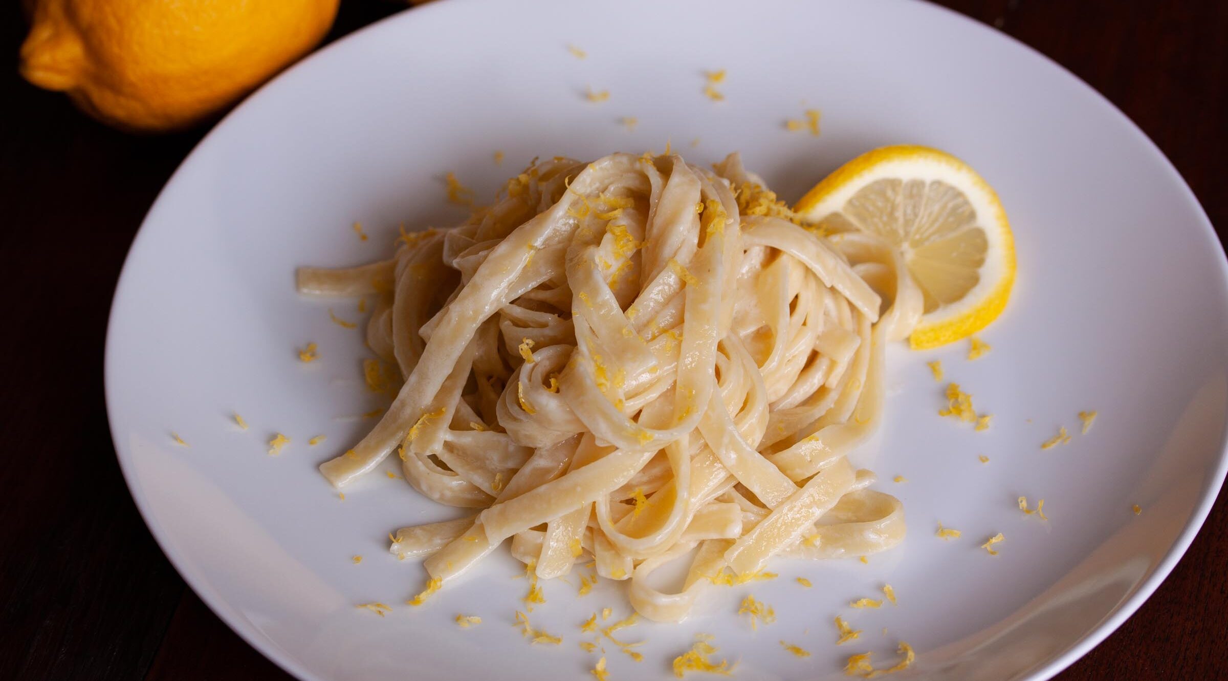 Fettuccine With Lemon Mascarpone Sauce