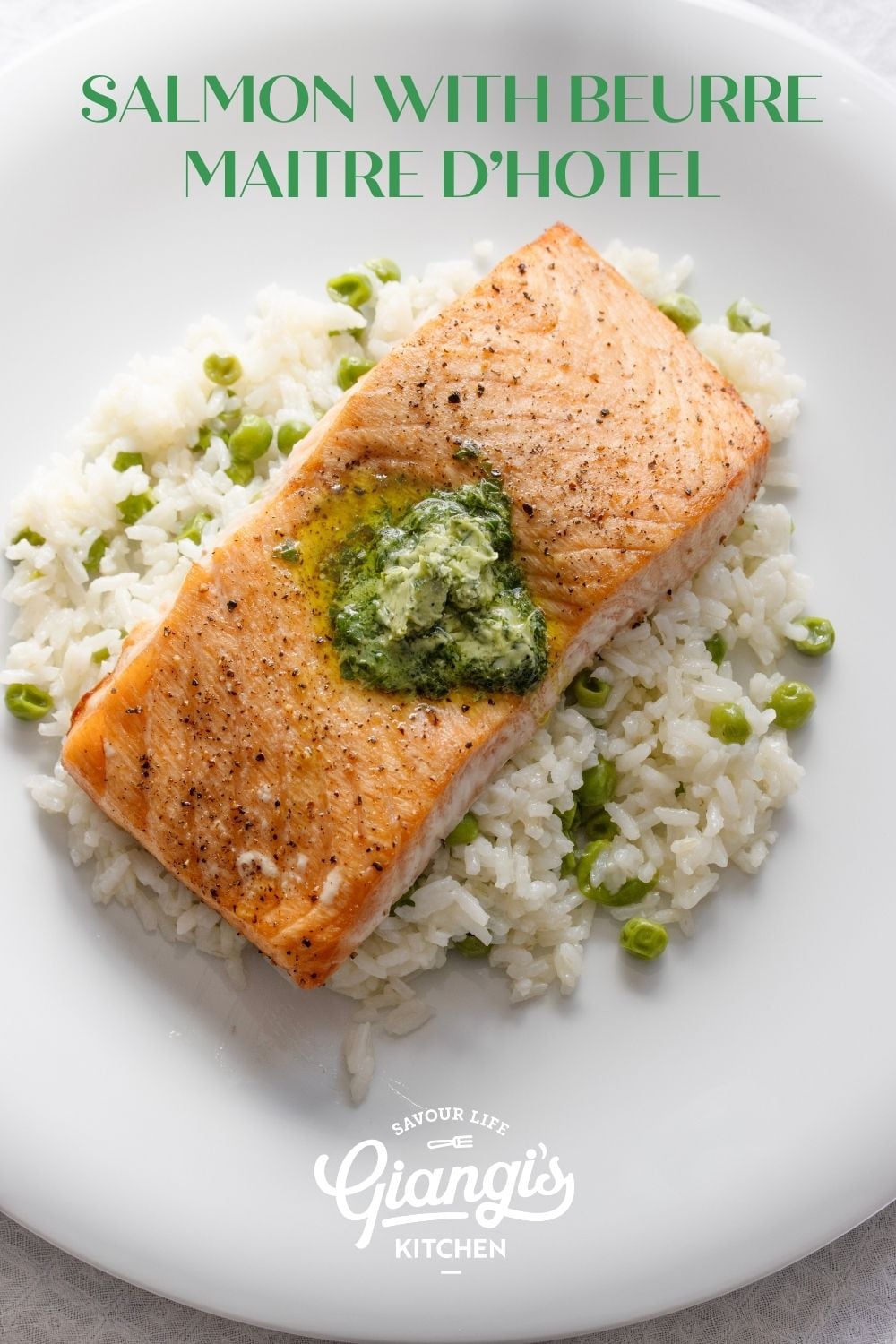 Salmon with Beurre Maitre d'Hotel