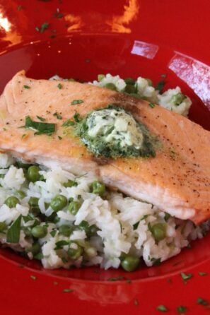 Salmon with Beurre Maitre d'Hotel