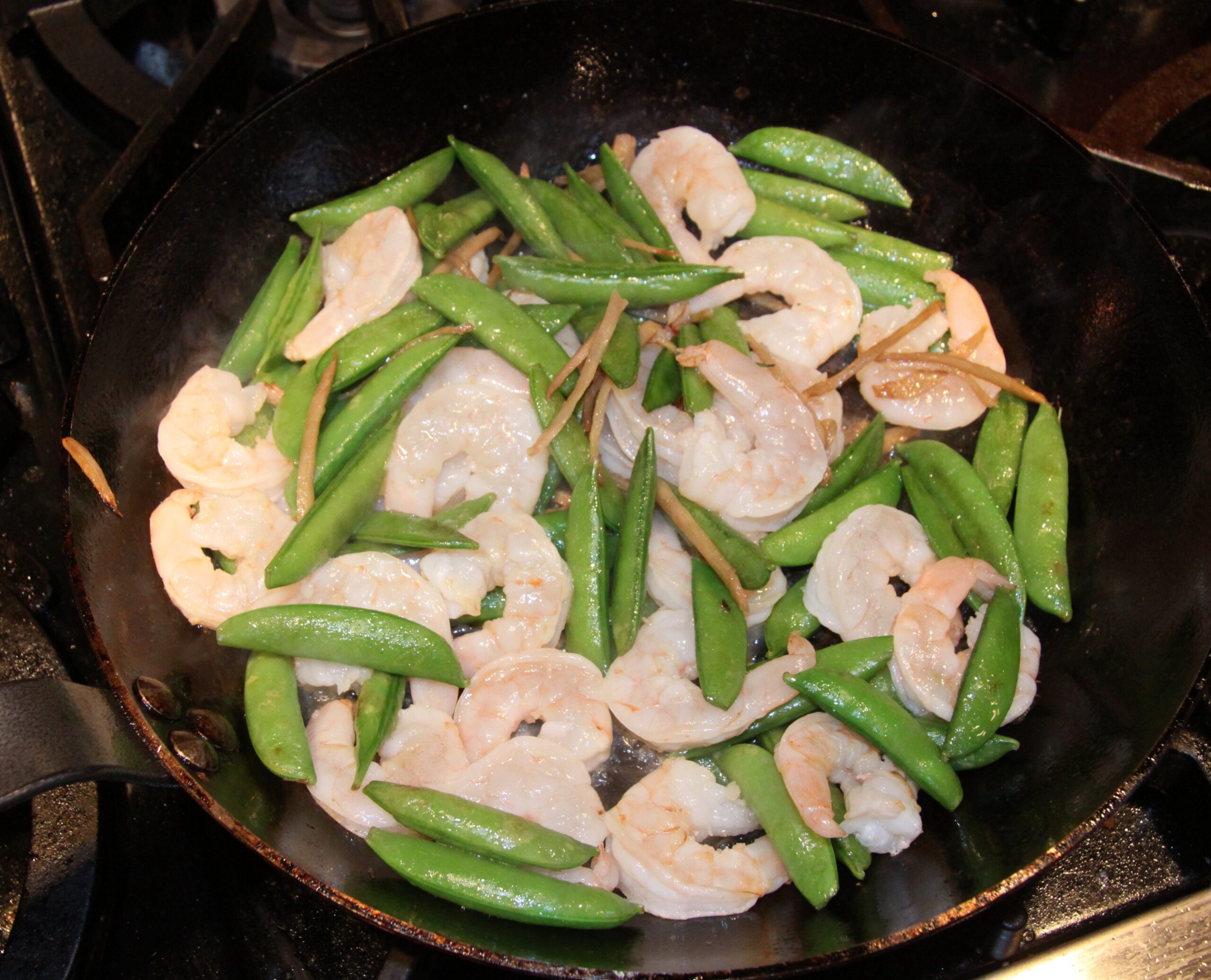 GINGERED STIR FRY SHRIMPS