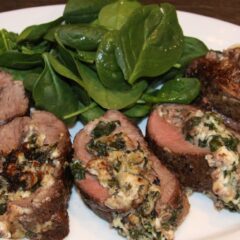 Spinach and Gorgonzola Stuffed Flank Steak