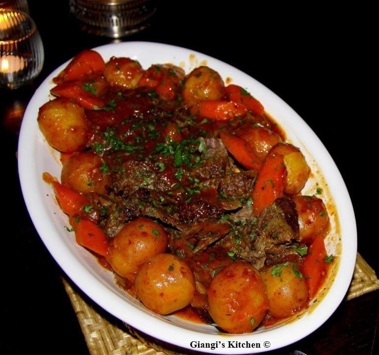 Pot roast with vegetables