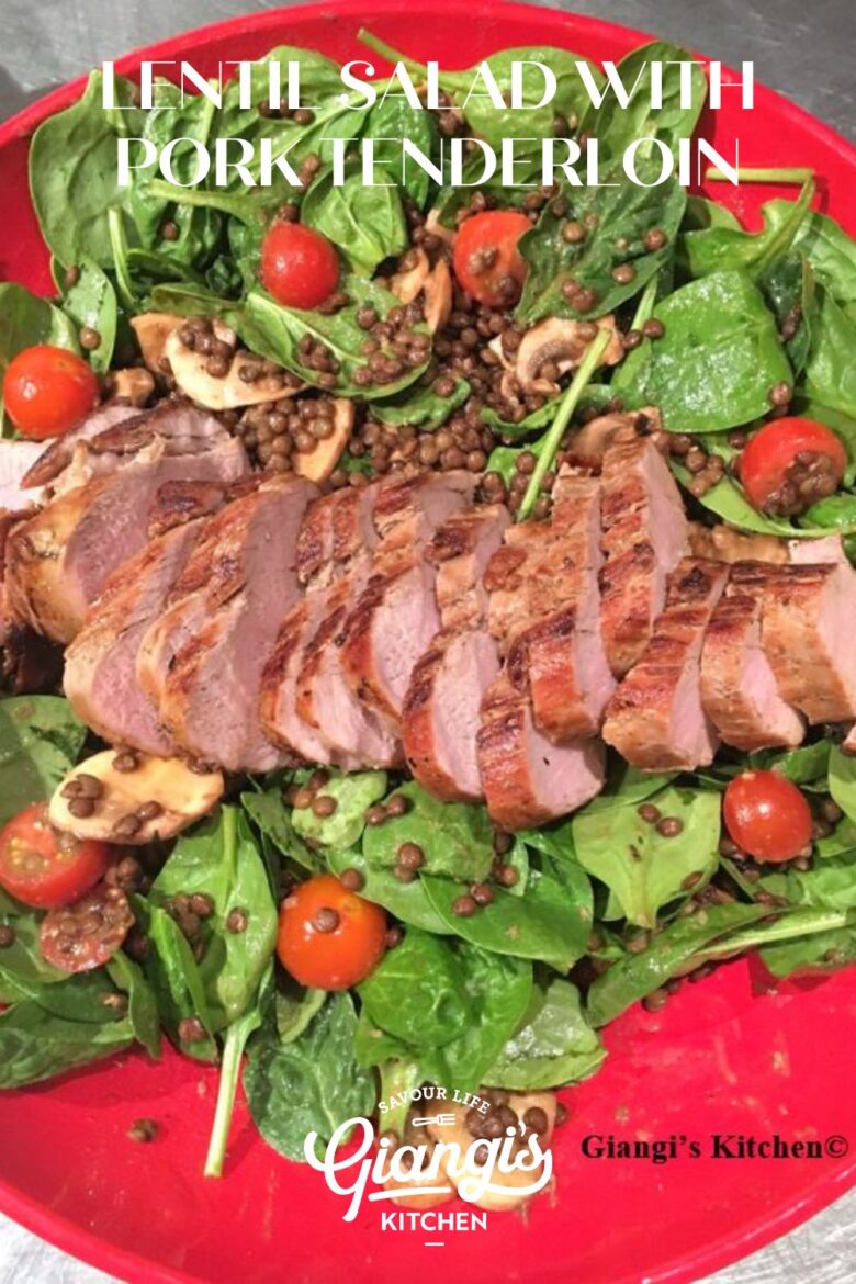 Lentil Salad with Pork Tenderloin