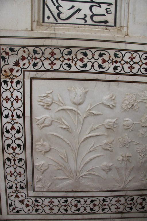 Marble work and semi precious stones inlay