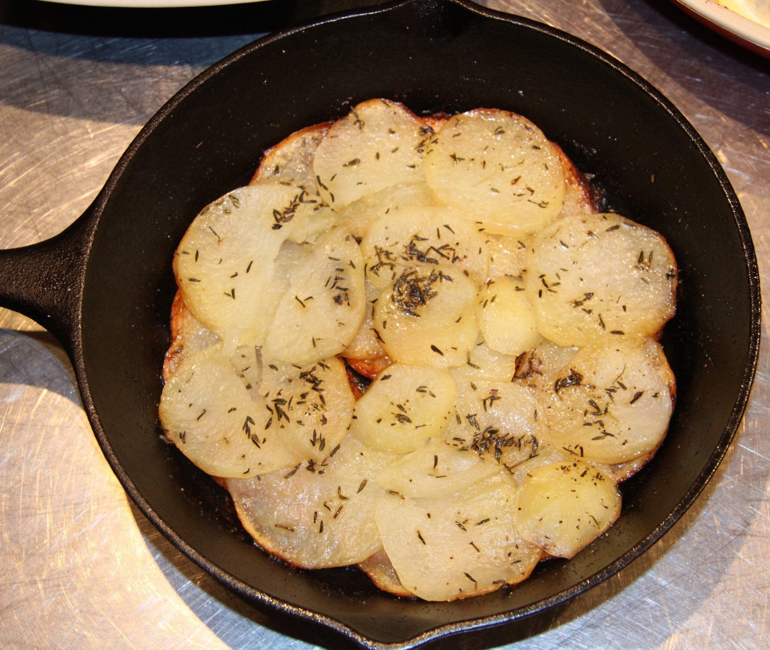 potatoes in a skillet