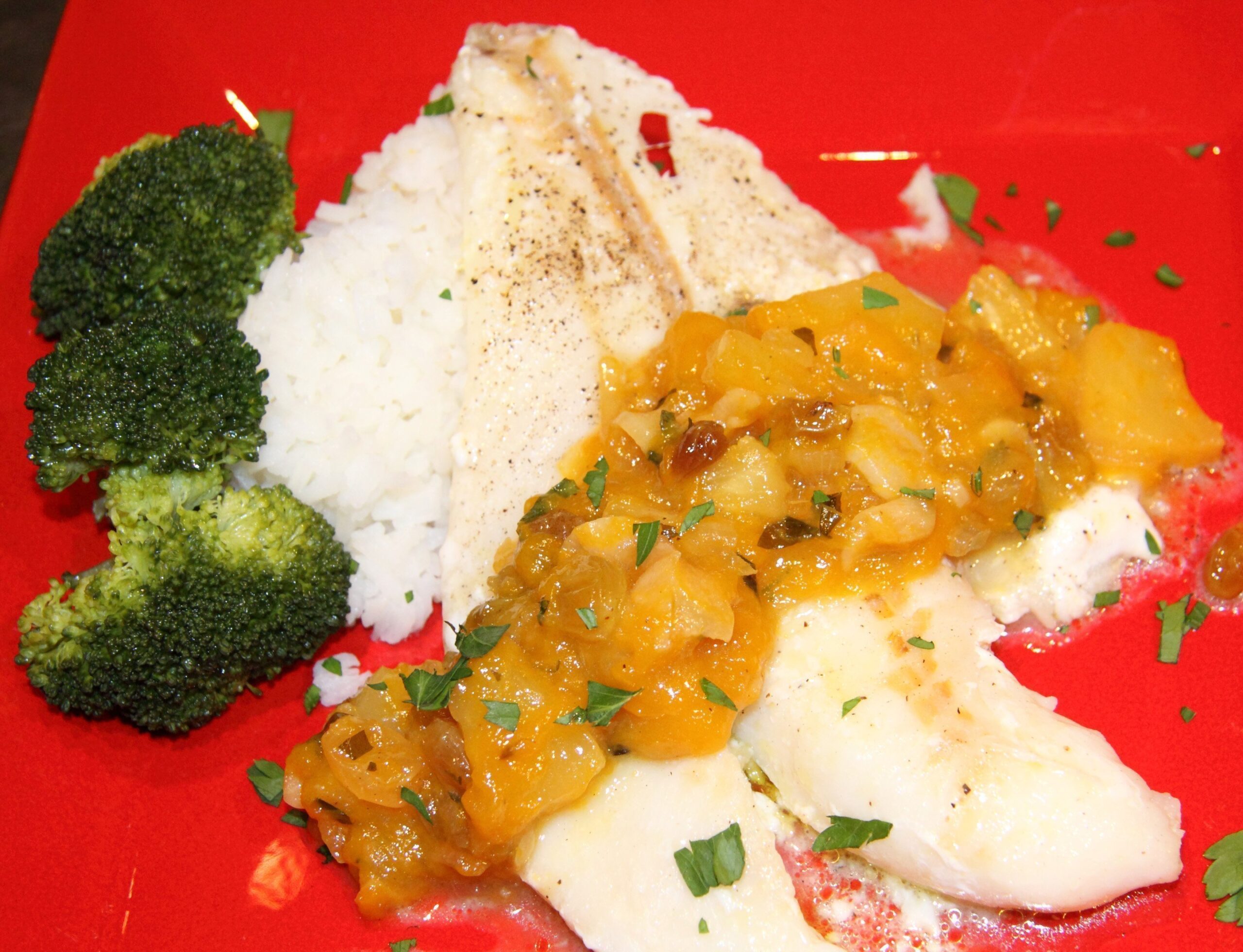 Lime Fish with Garlic, Mangoes Sauce Giangi's Kitchen
