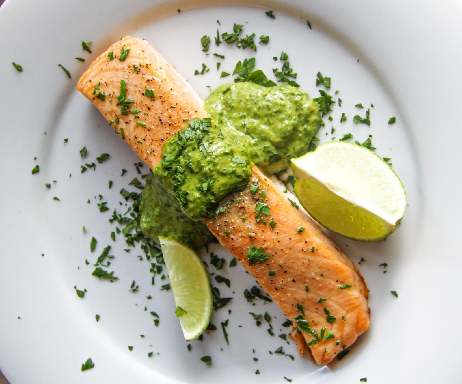 Salsa Verde with Salmon Giangi's Kitchen
