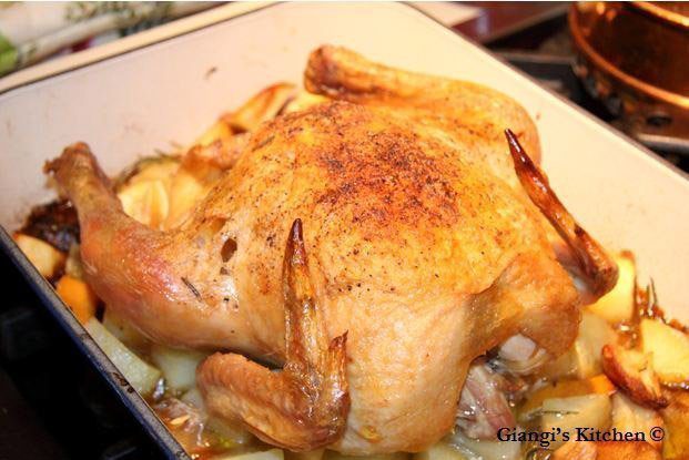roasted chicken with potatoes – a great family dinner
