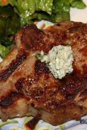 steak with lemon-orange horseradish butter