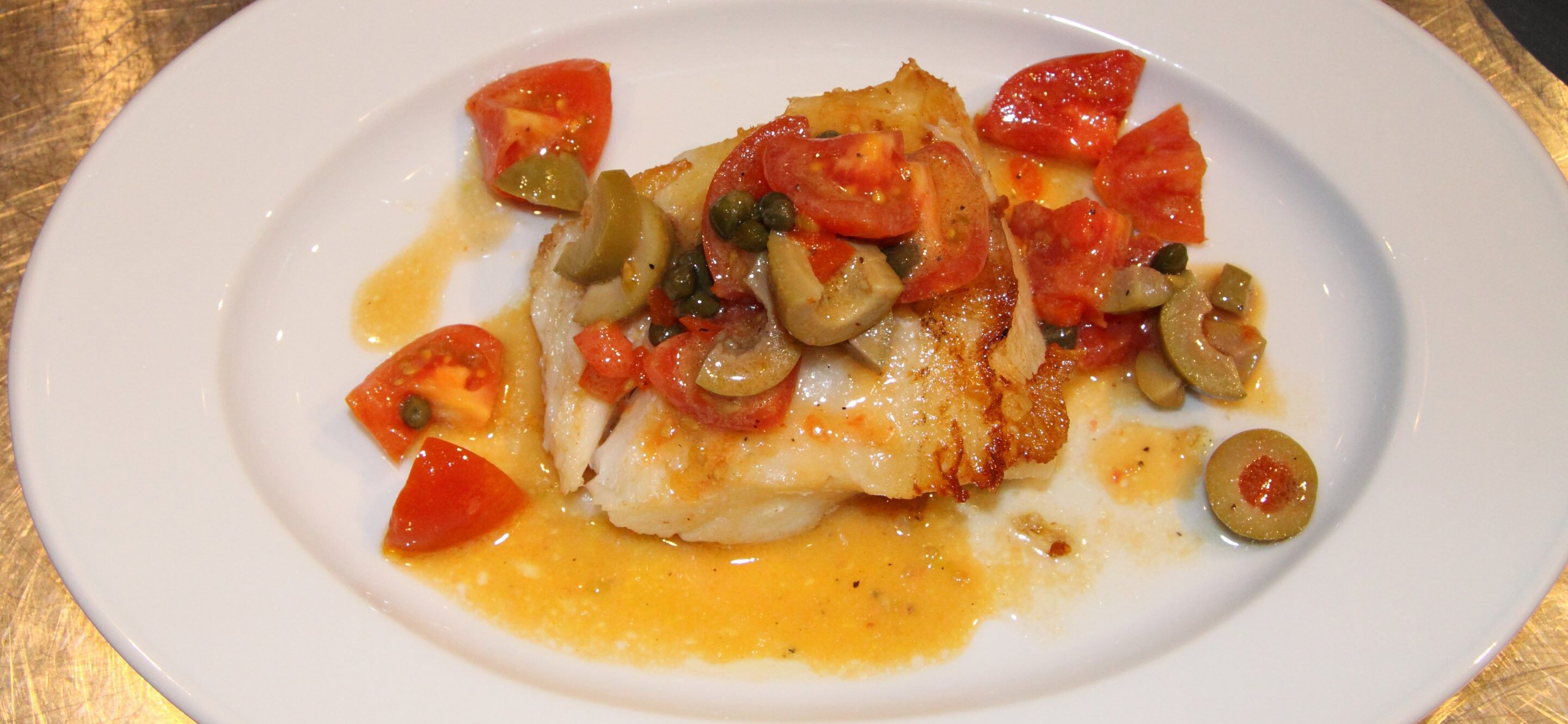 chilean sea bass with tomato relish