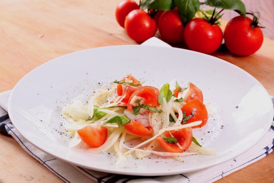 Fennel, Tomatoes Salad, Basil with Lemon Vinaigrette Giangi's Kitchen