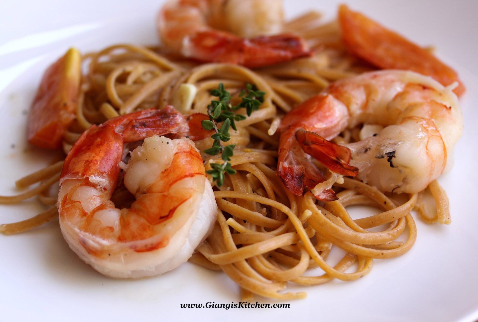 Habanero Pasta with Prawns and Wine Sauce Giangi's Kitchen