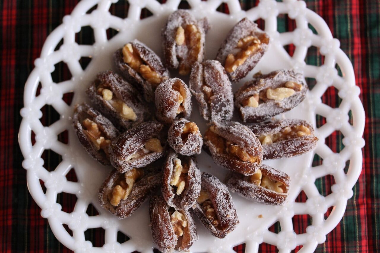 Walnut Stuffed Dates A Holiday Delight