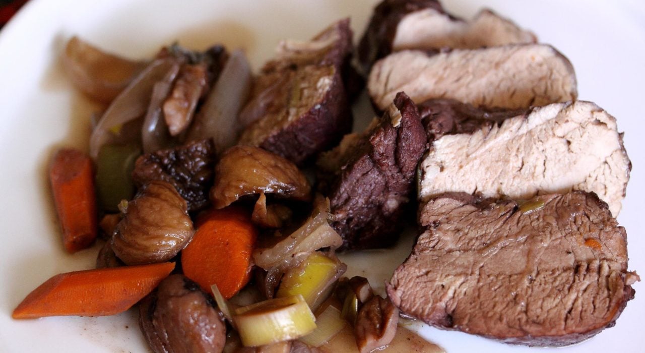 Farm-Style Pork With Chestnuts Pork tenderloin With Chestnuts
