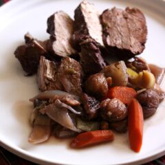 farm style pork with chestnuts