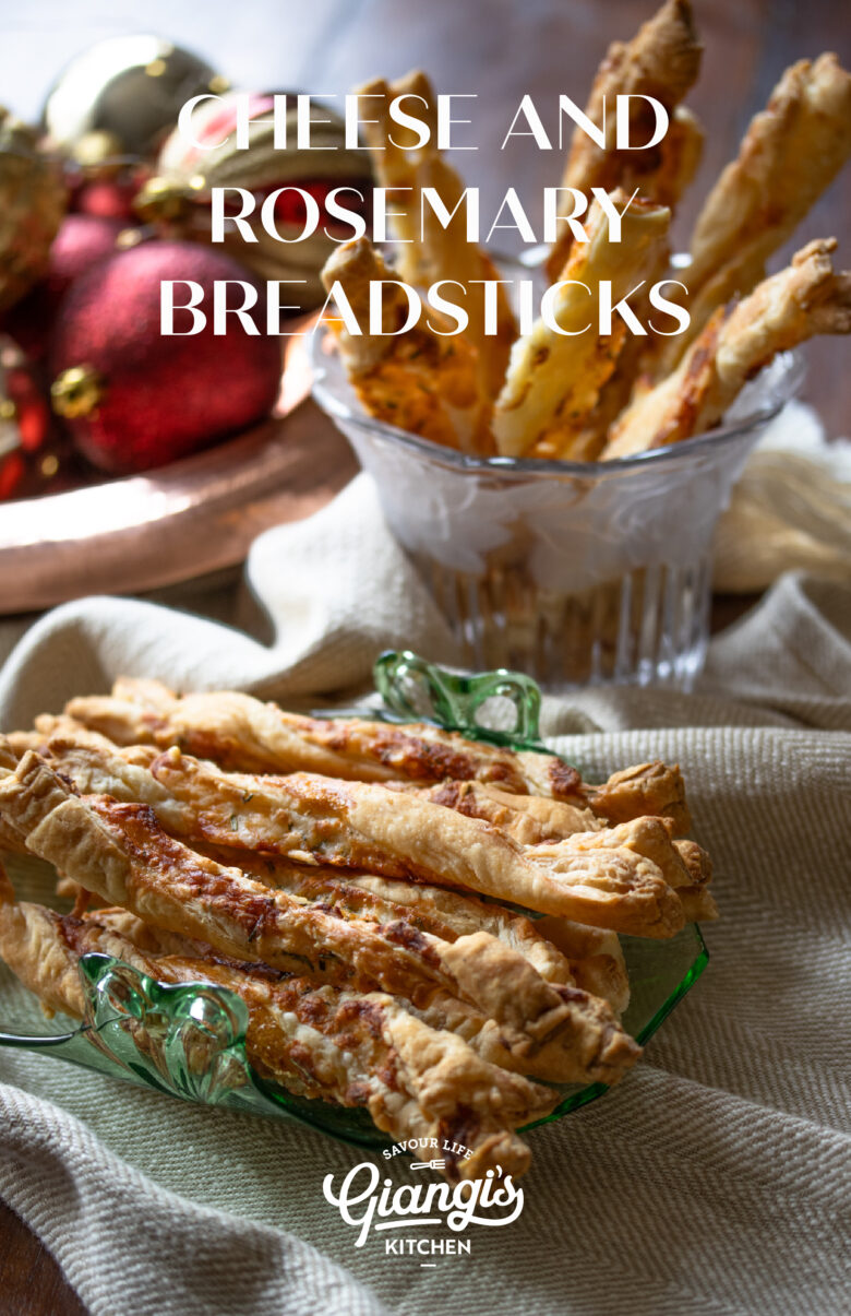 Cheese and Rosemary Breadsticks