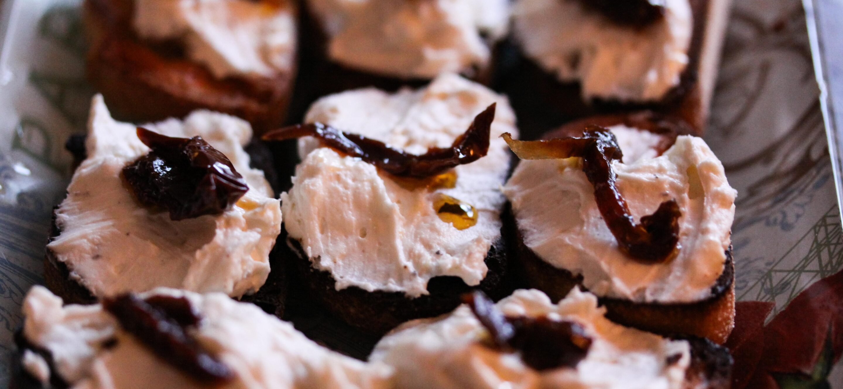 Goat Cheese and Sun Dried Tomatoes Canapes Giangi's Kitchen