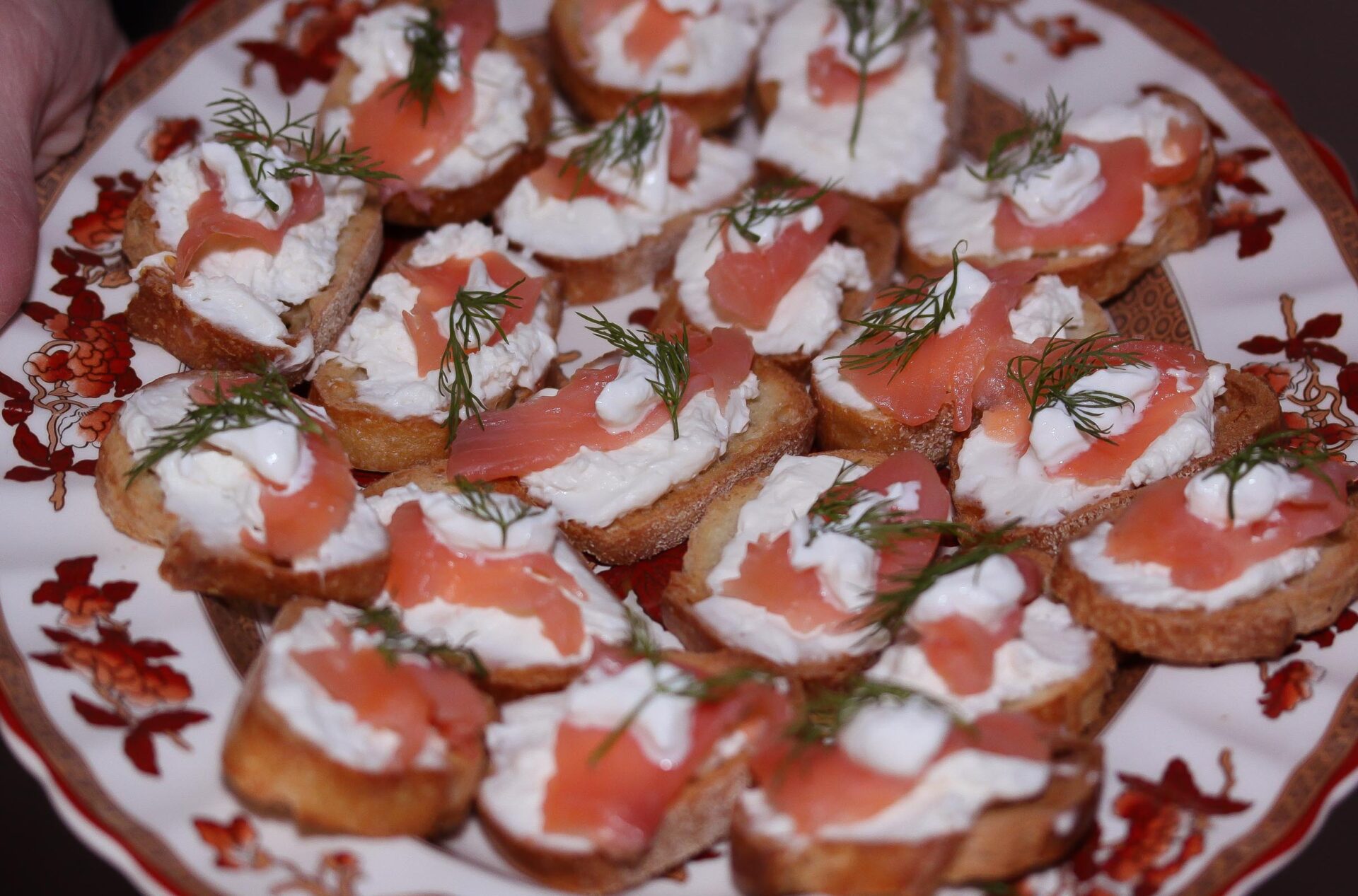 salmon canapes