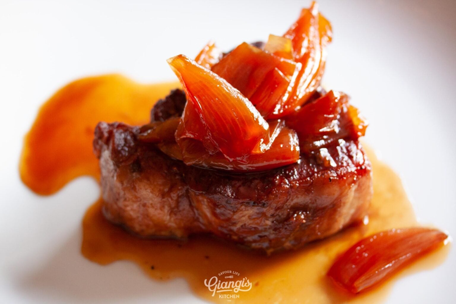 caramelized shallots NY steaks