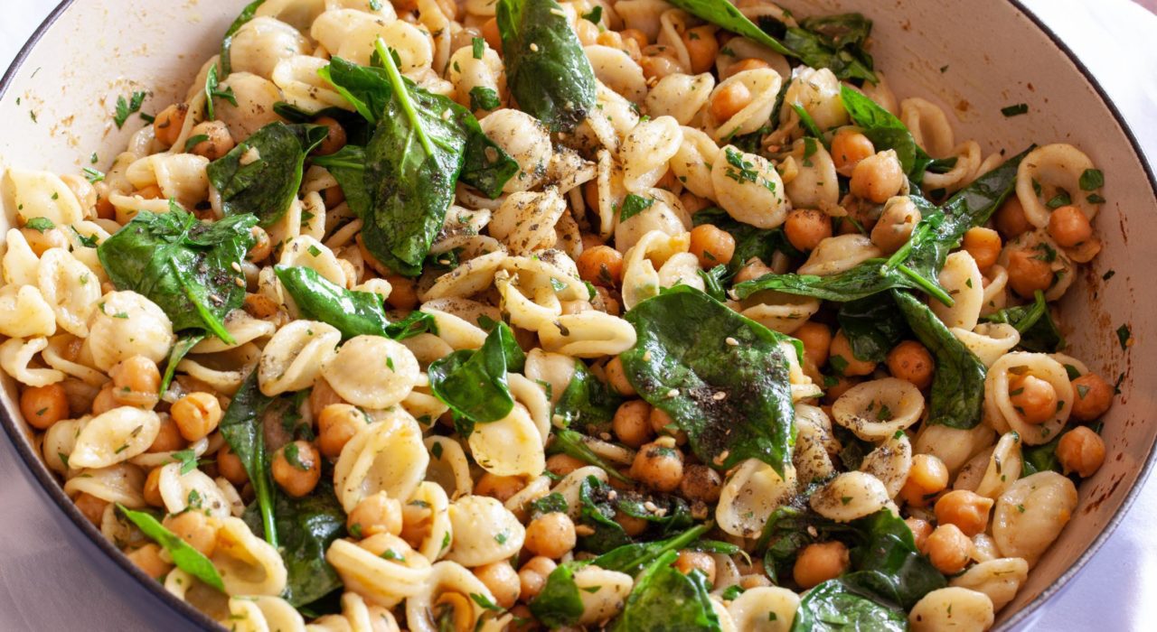 Orecchiette With Chickpeas And Zaatar orecchiette with Chickpeas and Zaatar