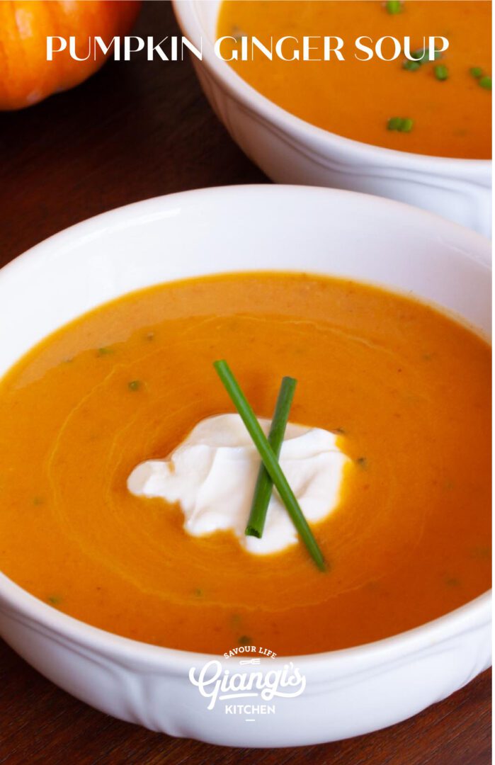 Healthy Pumpkin Ginger Soup Gluten Free Giangi's Kitchen