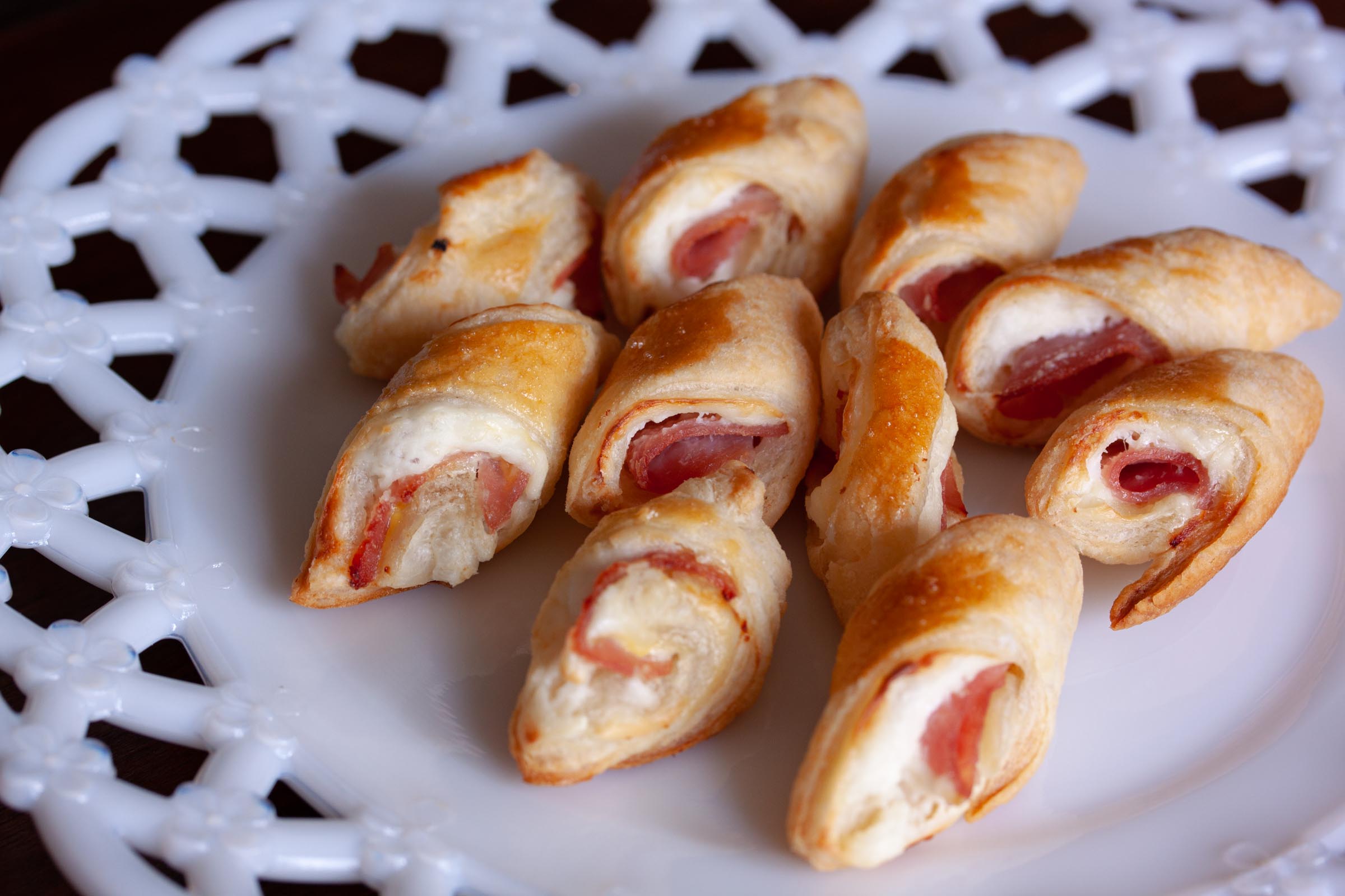 Ham And Cheese Puff Pastry Nibbles
