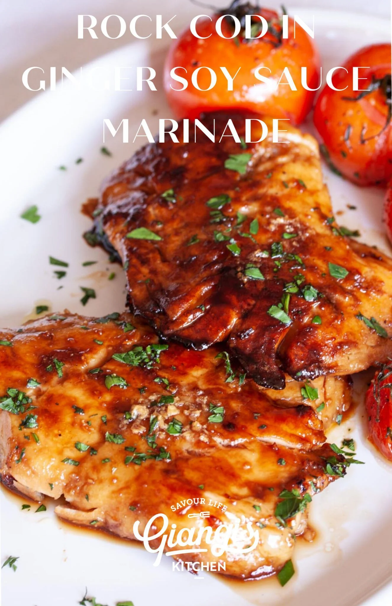 Rock cod in Ginger Soy Sauce Marinade