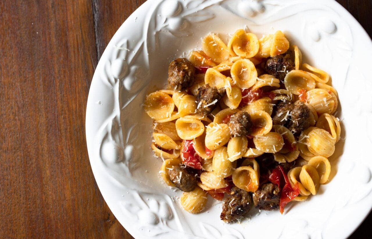 Orecchiette Pasta With Sausage And Tomatoes Orecchiette Pasta With Sausage And Tomatoes
