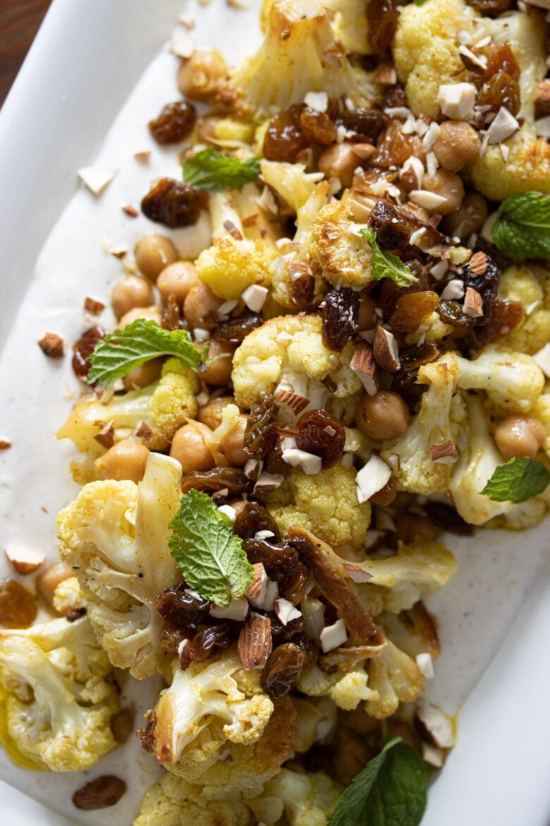 Cauliflower curry recipe with curry vinaigrette