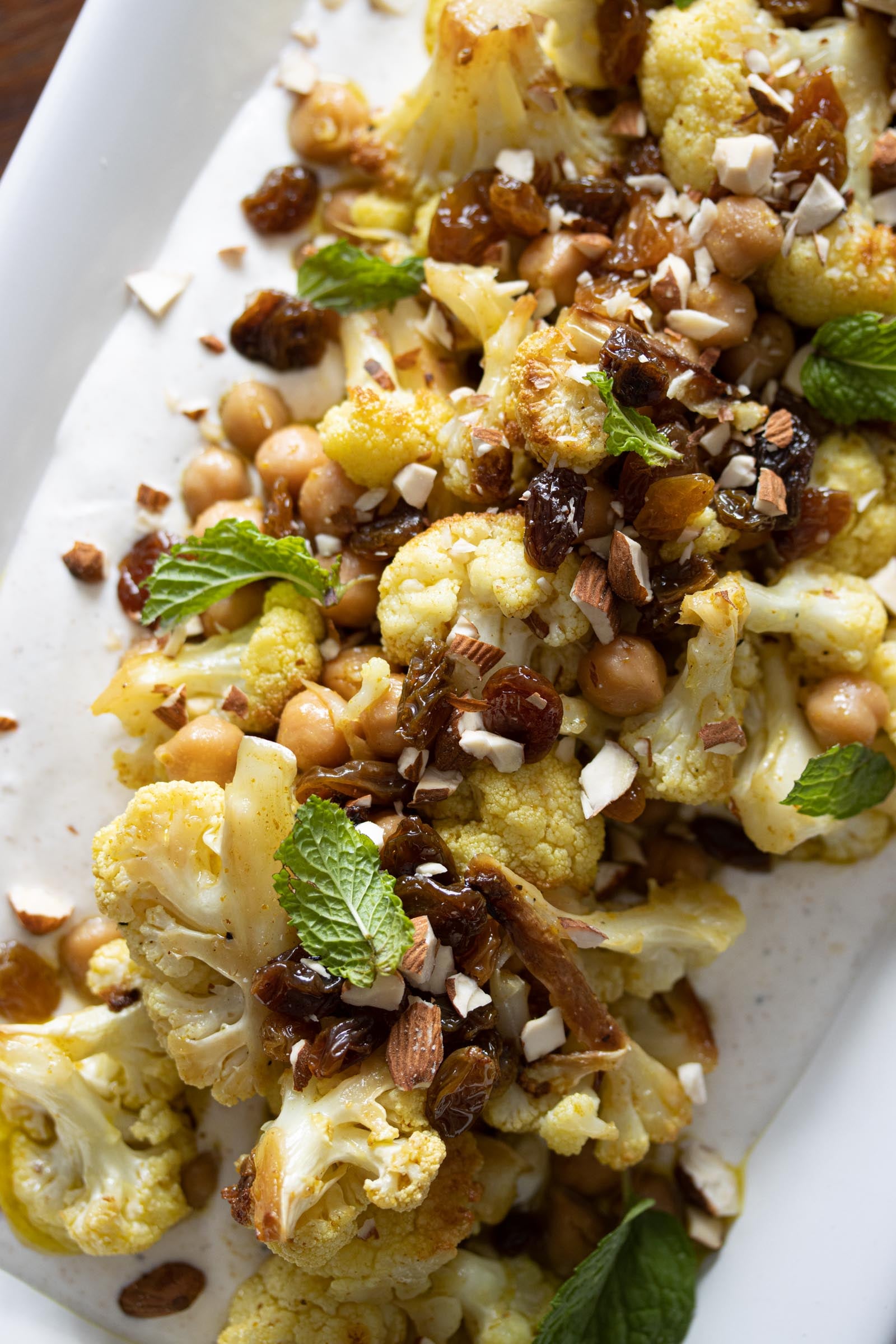 Chickpeas, Cauliflower, Curry Vinaigrette