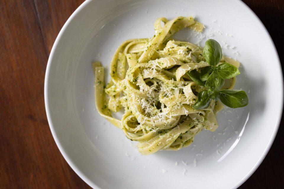 Fettuccine al Pesto. A Genovese Tradition Giangi's Kitchen