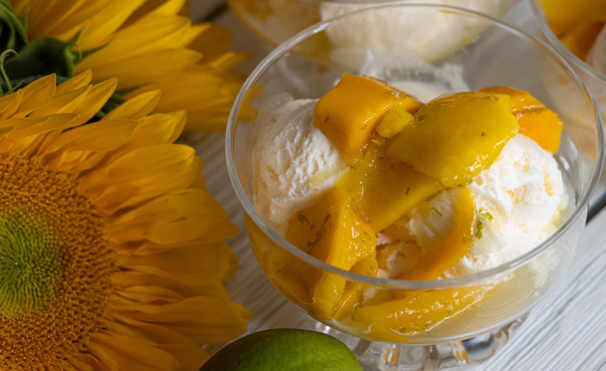 Mangoes with Rum and Vanilla Ice Cream Giangi's Kitchen