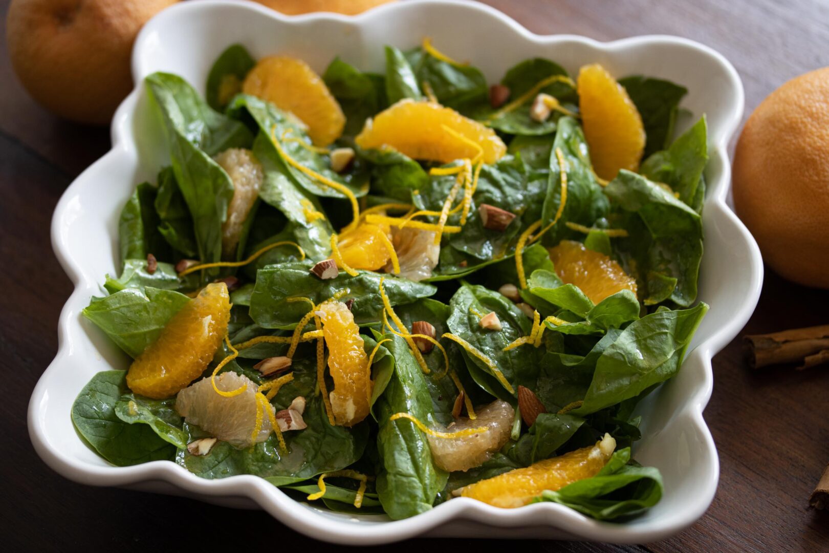 Spinach Salad with Citrus Dressing-image