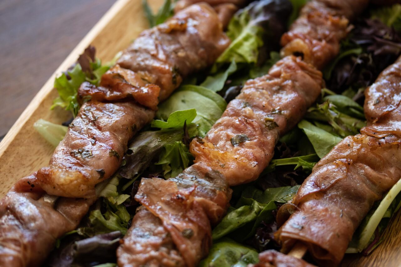 Shrimp Marinade In Tequila With Prosciutto And Basil Shrimp Marinade In Tequila With Prosciutto And Basil
