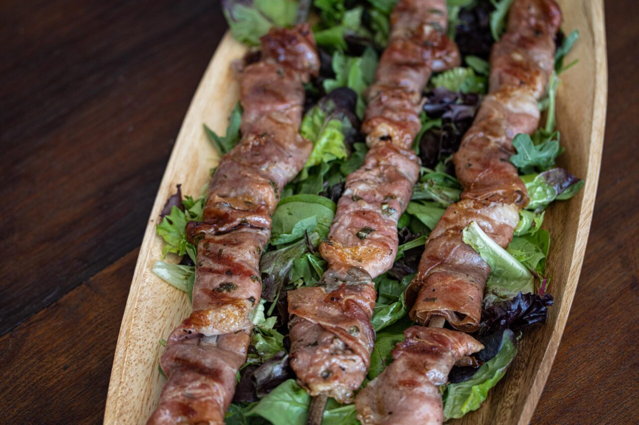 Shrimp Marinade In Tequila With Prosciutto And Basil Shrimp Marinade In Tequila With Prosciutto And Basil