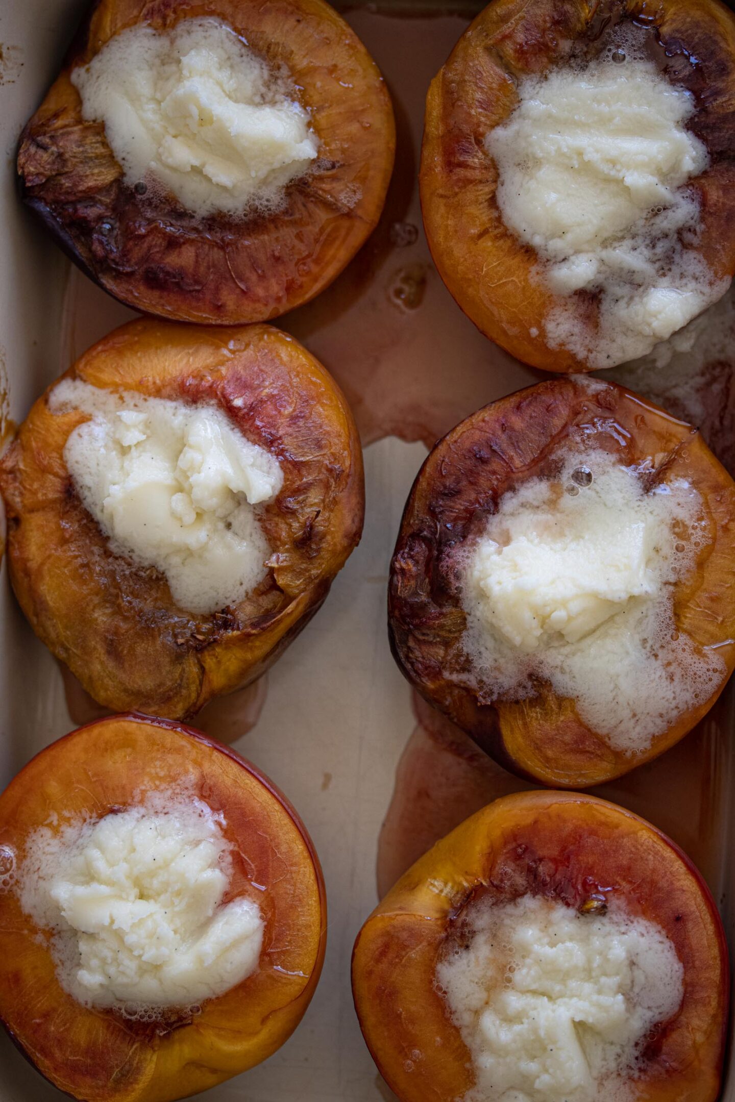 Mascarpone Roasted Peaches Easy Summer Delight Giangi's Kitchen