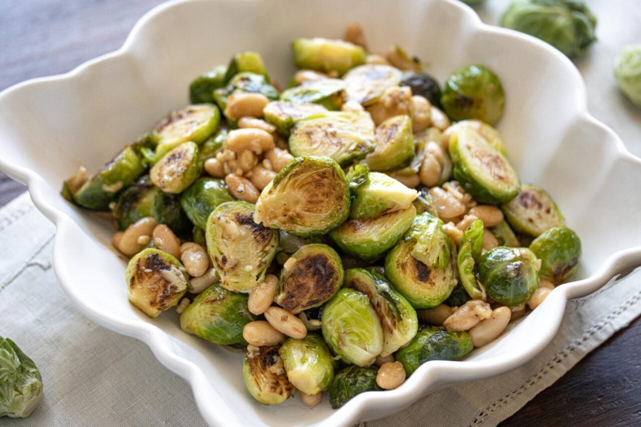 Brussels sprouts with white beans Brussels sprouts with white beans