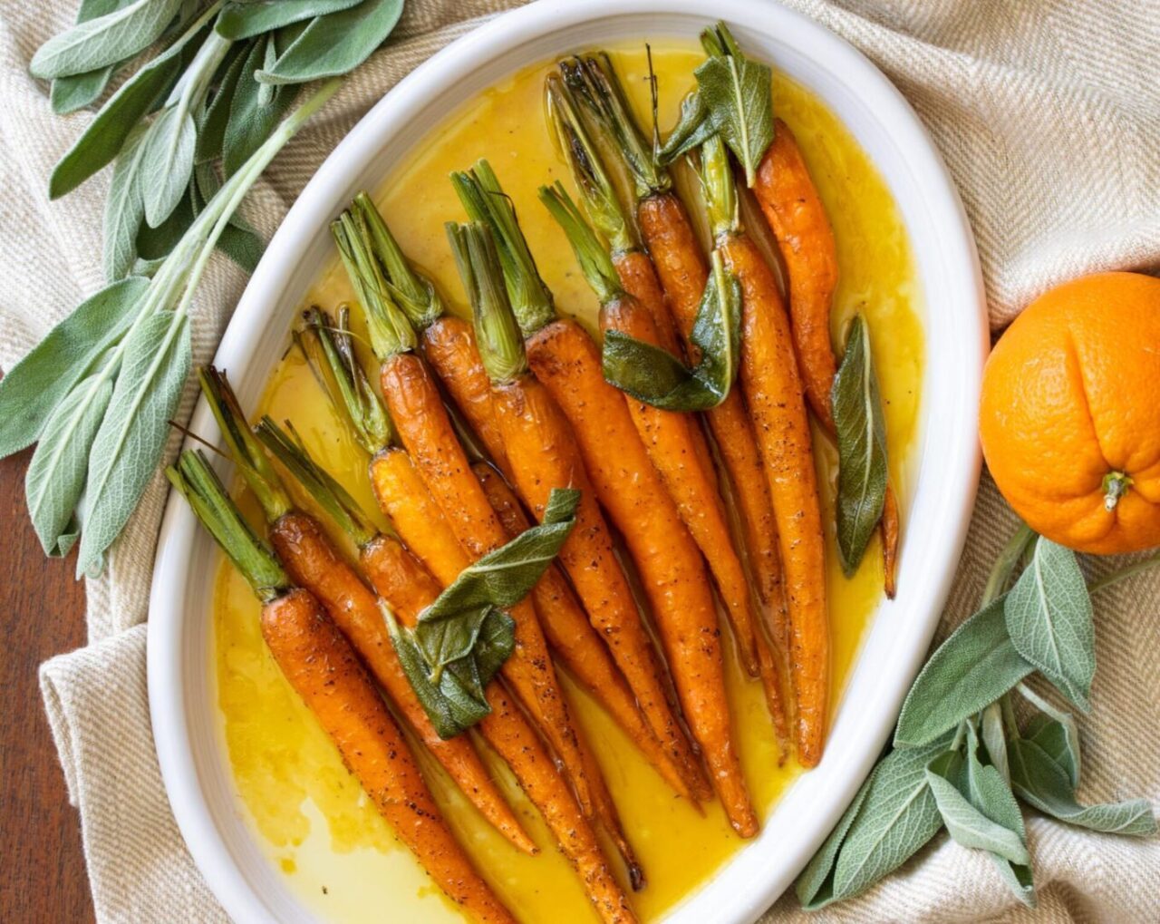 Roasted Carrots With Orange Brown Butter And Sage Roasted Carrots With Orange Brown Butter And Sage