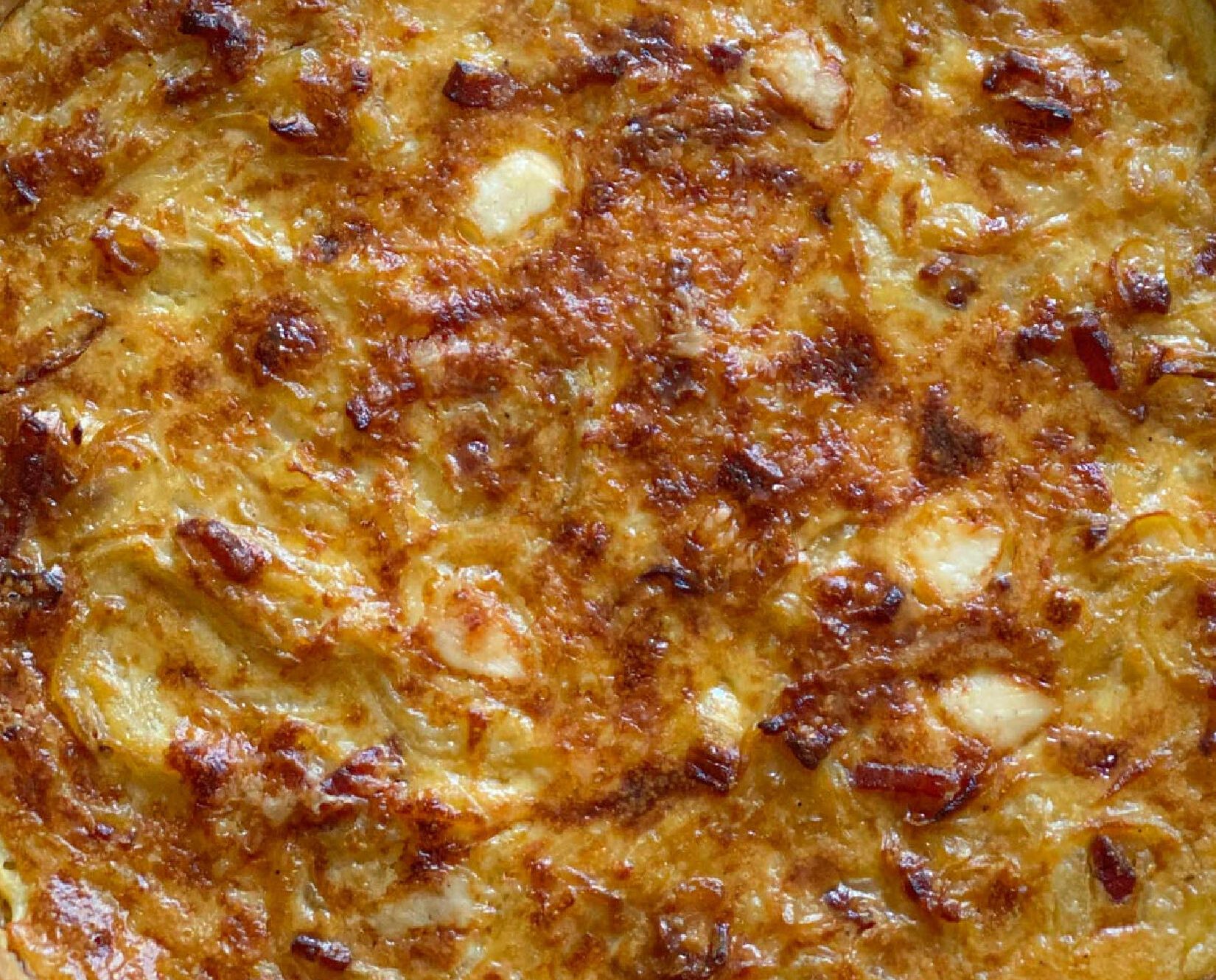 caramelized onion and bacon tart