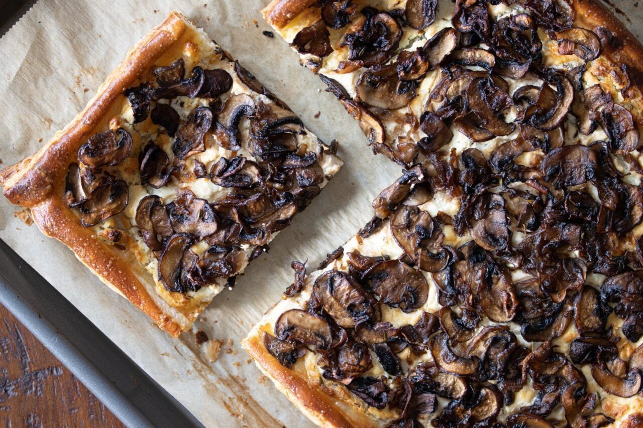 mushroom goat cheese tart mushroom goat cheese tart
