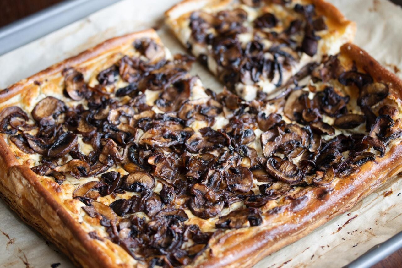 mushroom goat cheese tart mushroom goat cheese tart