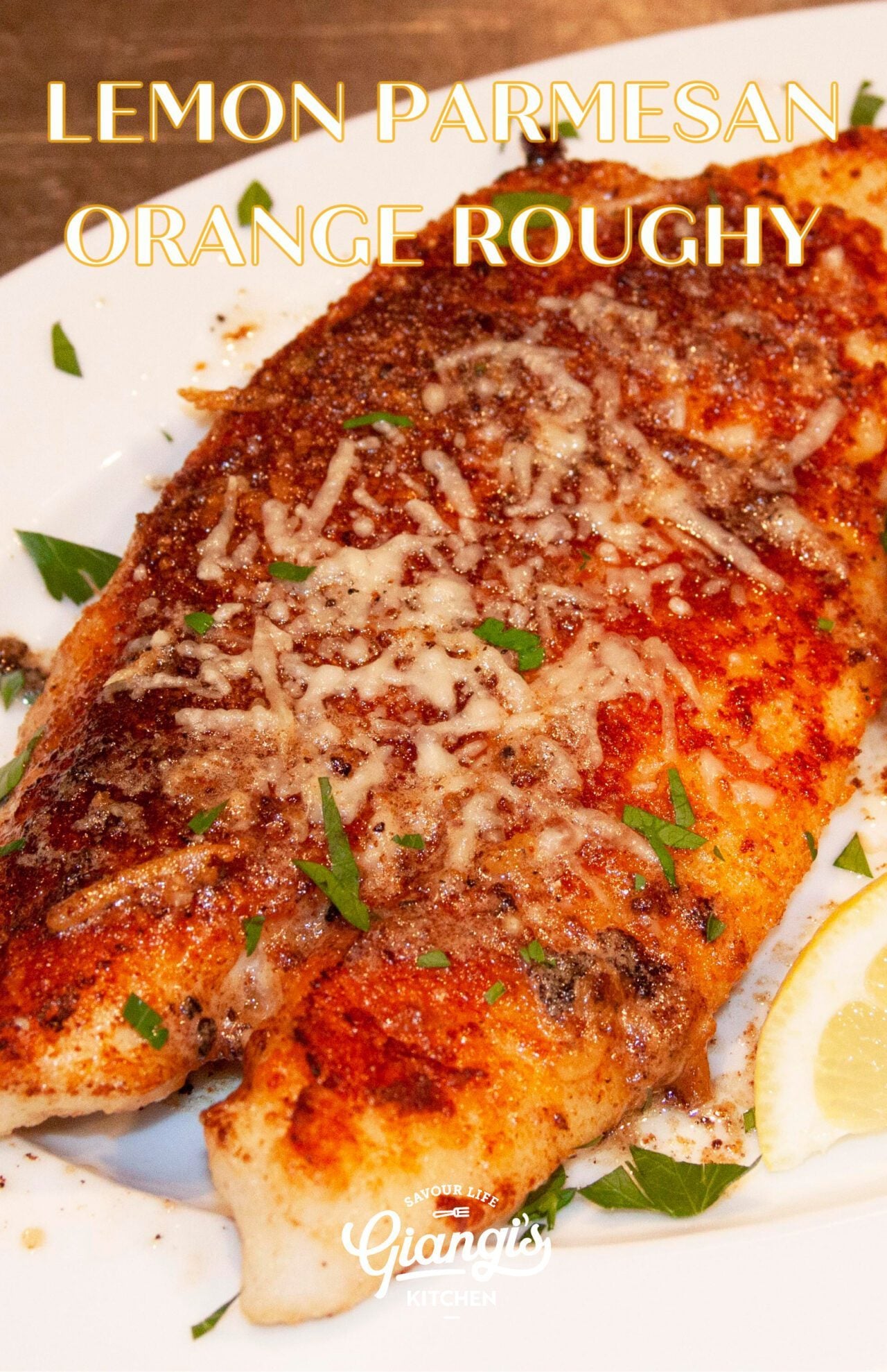 lemon parmesan orange roughy