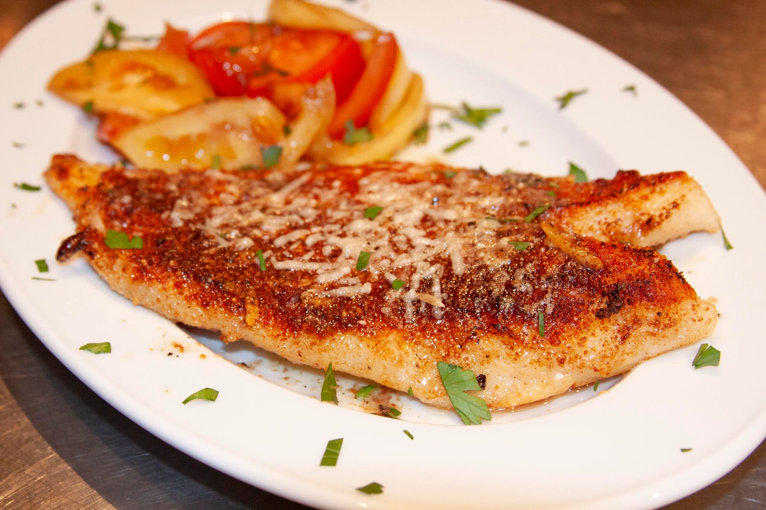 lemon parmesan orange roughy