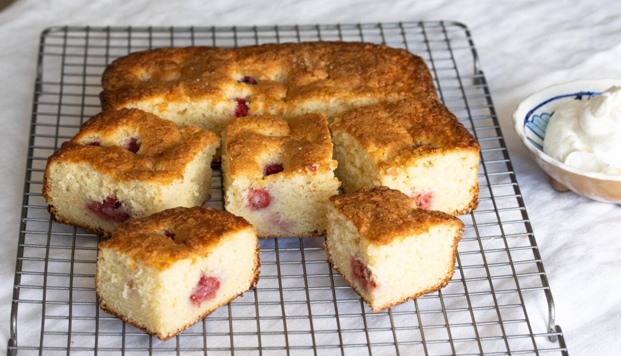 Raspberry Buttermilk Cake