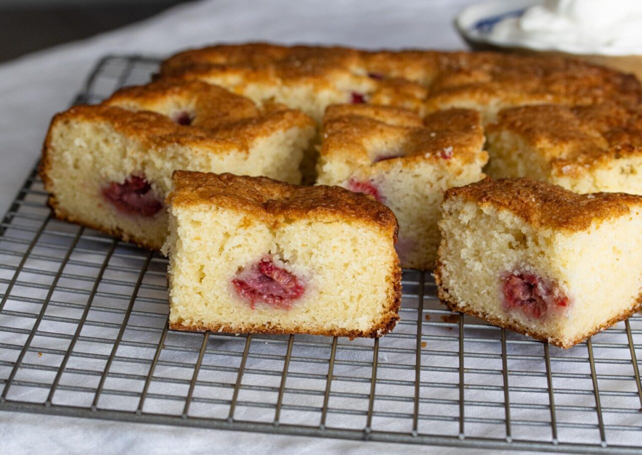 raspberry buttermilk cake