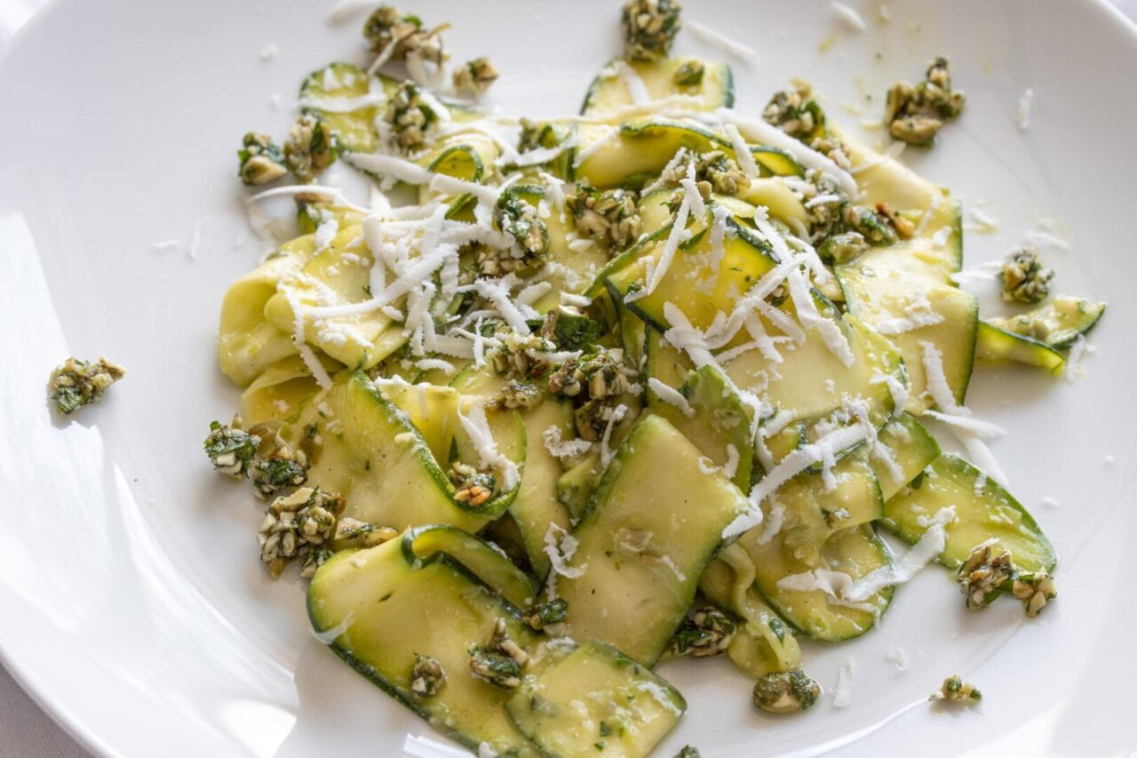 zucchini salad with avocado, pepita parsley gremolata zucchini salad with avocado, pepita parsley gremolata
