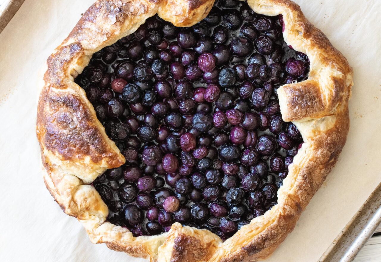 Blueberry galette