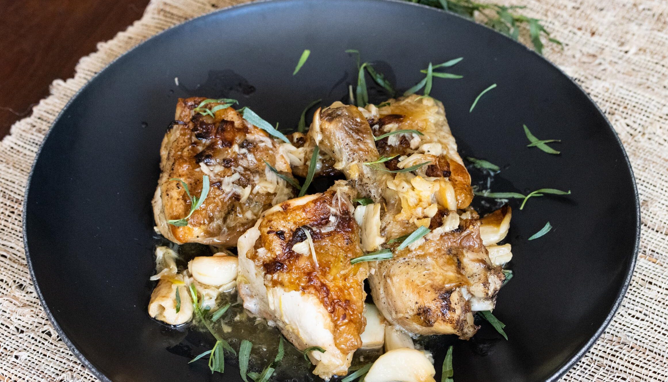 40 clovers garlic chicken